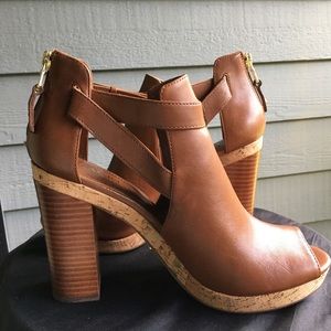 Ralph Lauren leather sandal pumps